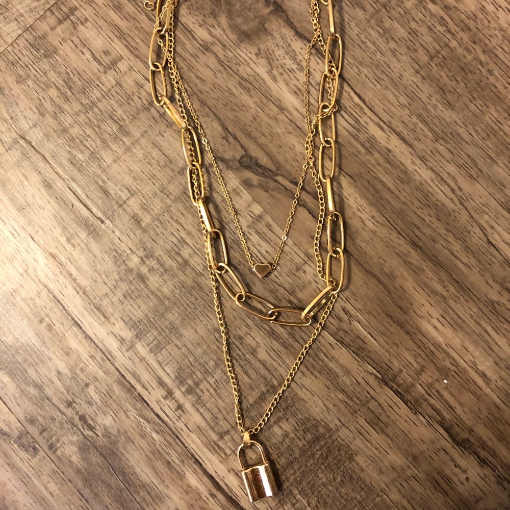 heart and lock necklace/chain